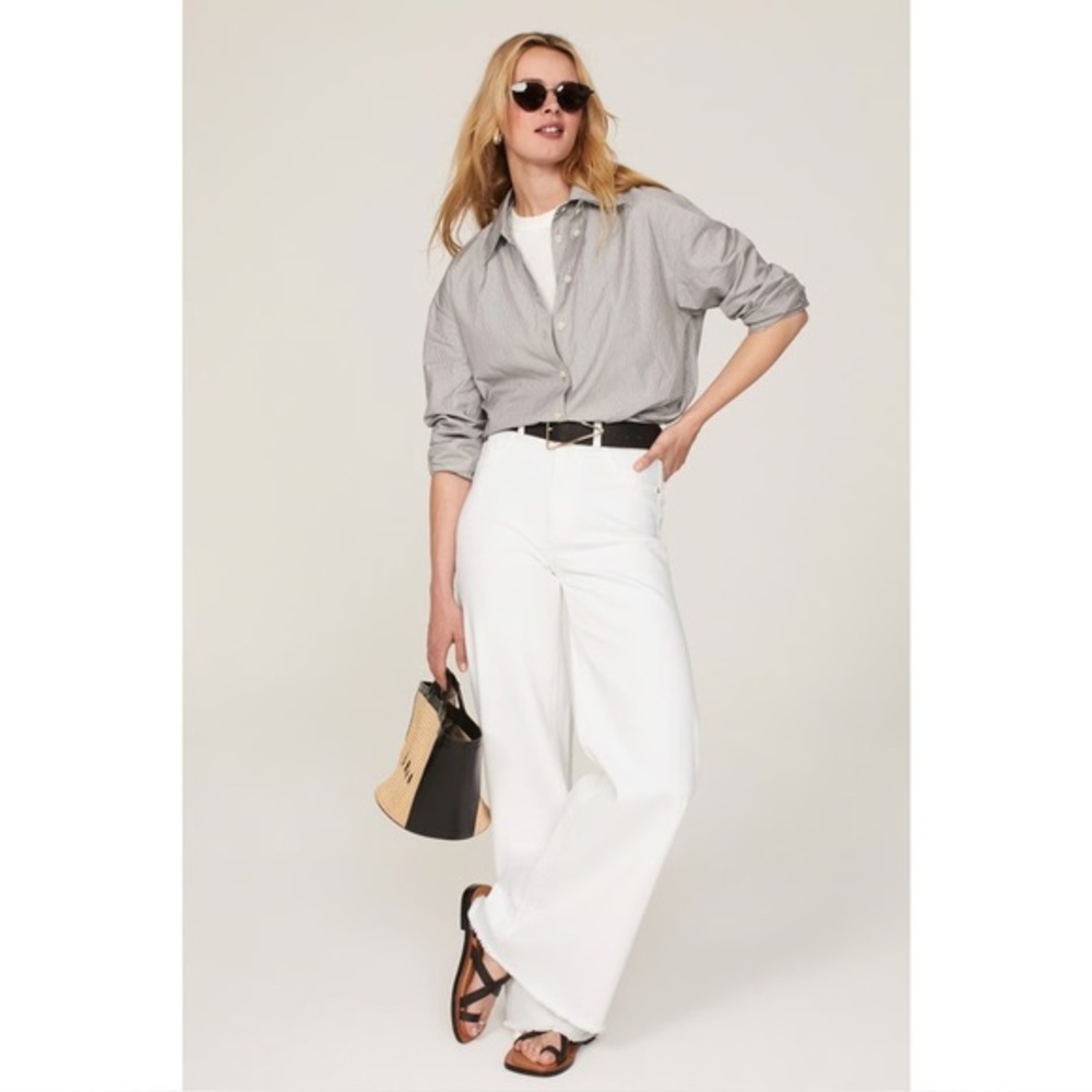 Anthropologie DL1961 Hepburn Wide Leg Jeans with Front Pockets Sz31